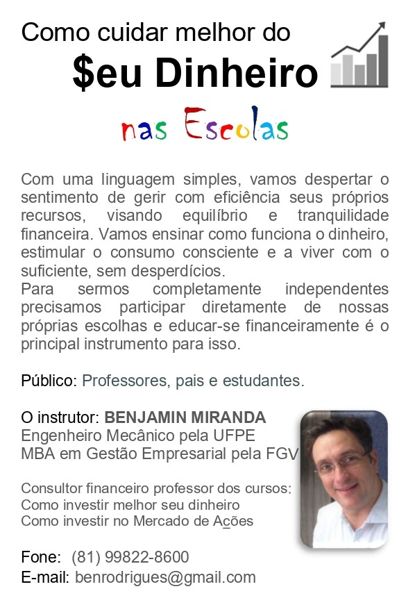 Como Cuidar Melhor do seu Dinheiro Nas Escolas